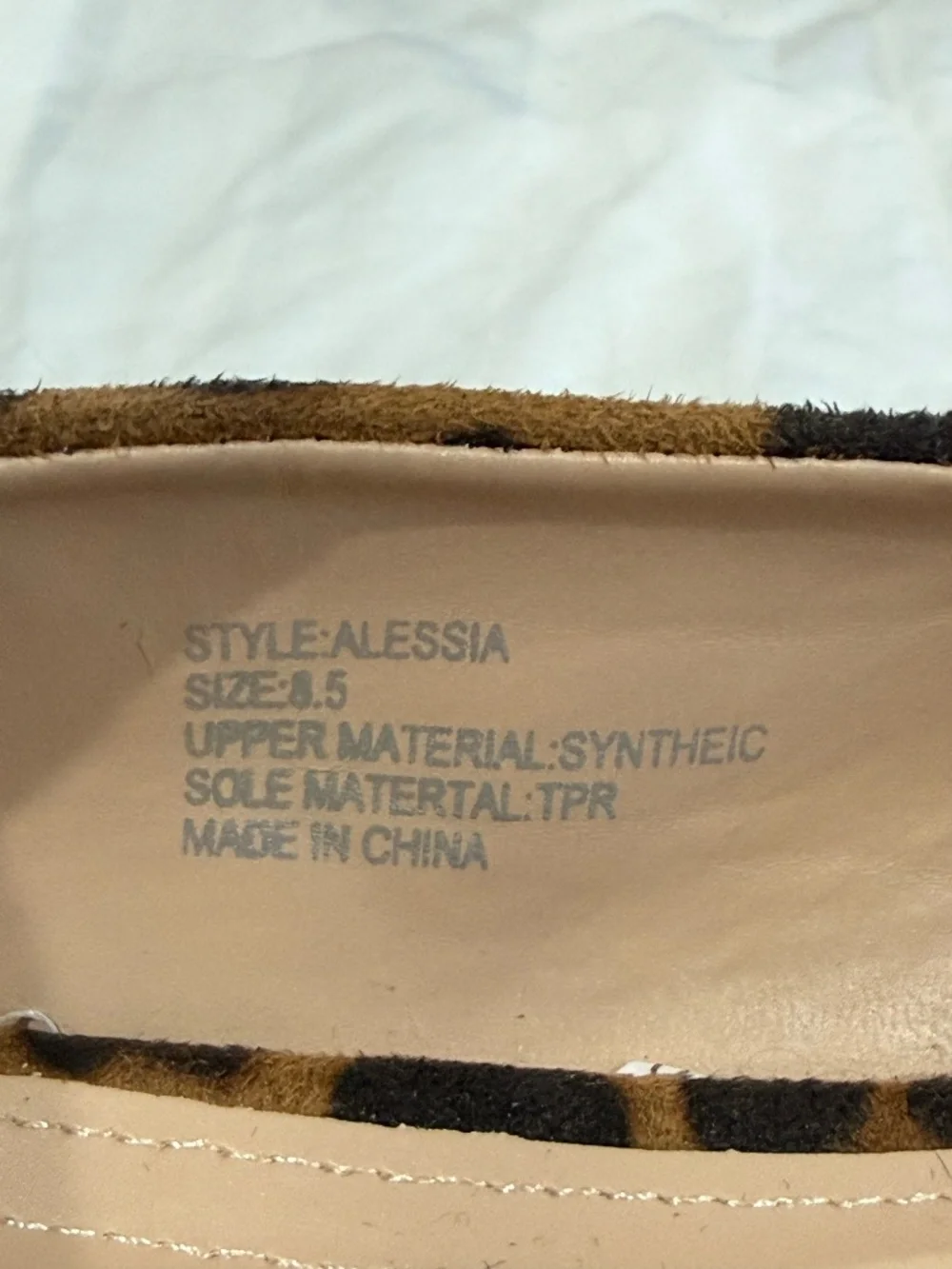 Lulus Alessia Leopard Suede Low Pointed-Toe Heels Size 8.5